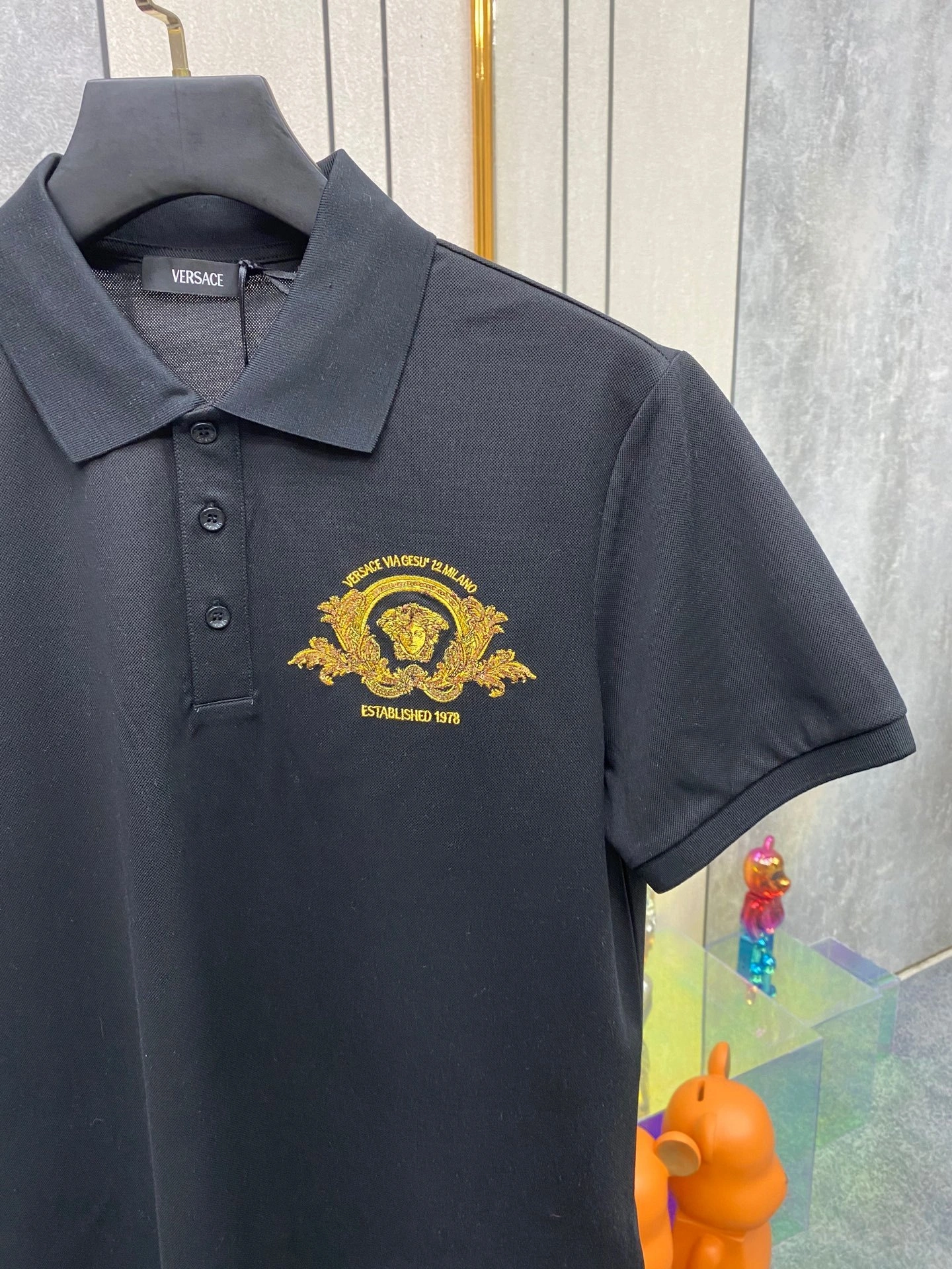 wg.luxury- V5rs135 embroiderymedusa POLO 2Colour item:E-F355B1658-2